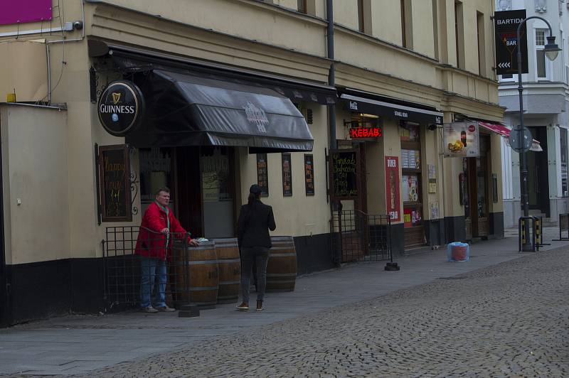 Ulice Stodolní v Ostravě, březen 2019.