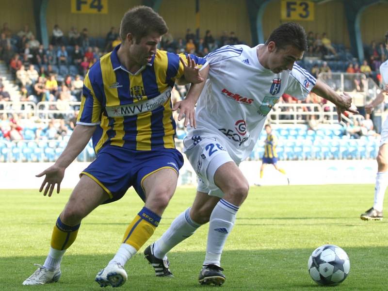 Z fotbalového zápasul II. ligy -  Slezský FC Opava - FC Vítkovice 3:0