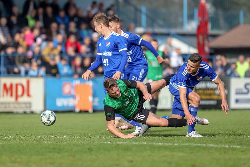 Fotbal, MSFL: Petřkovice - Baník B, 19. října 2019 v Petřkovicích.