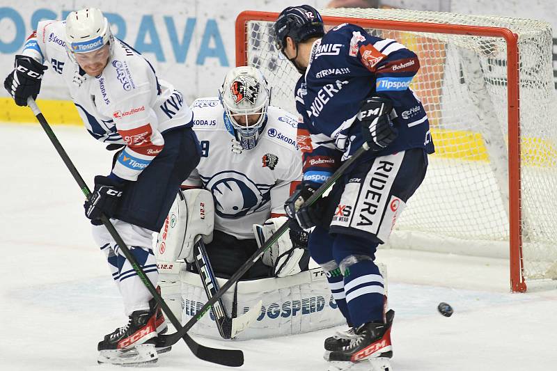 Vítkovice - Plzeň (dohrávka 10. kola hokejové extraligy)