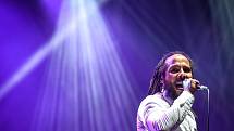 Hudební festival Colours of Ostrava 2018 v Dolní oblasti Vítkovice, 21. července 2018 v Ostravě. Na snímku zpěvačka Ziggy Marley.