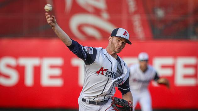 CZECH SERIES 2019 - finále baseballové extraligy: Arrows Ostrava - Eagles Praha, 16. srpna 2019 v Ostravě-Porubě.