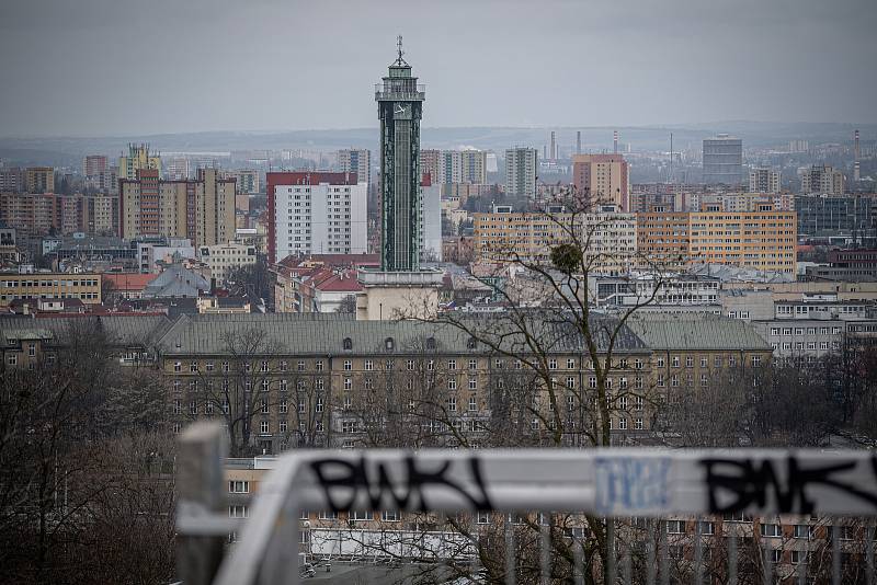 V nejbližších letech projde rekonstrukce lávky nad stadionem Bazaly, 24. března 2021 v Ostravě.