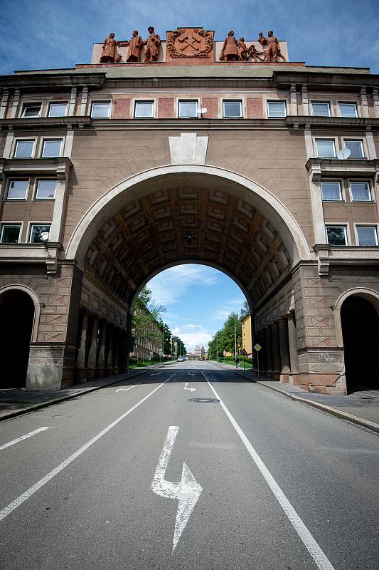 Oblouk v městské části Poruba, 20. května 2019 v Ostravě.