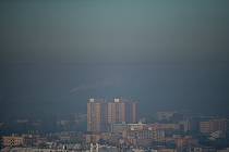 Smog, 10. ledna 2024, Ostrava.