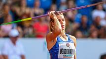 Atletický mítink IAAF World Challenge Zlatá tretra v Ostravě 20. června 2019. Na snímku Nikola Ogrodníková z (CZE).