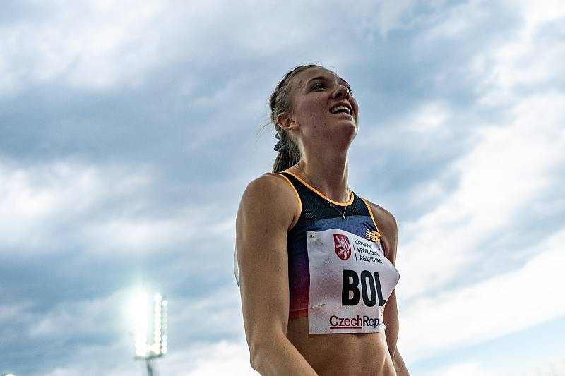 Zlatá tretra, atletický mítink kategorie Continental Tour - Gold, 31. května 2022 v Ostravě. 300 m př. ženy - Femke Bol.