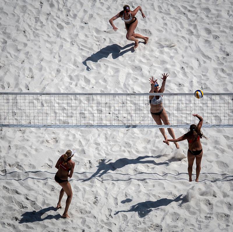 FIVB Světové série v plážovém volejbalu J&T Banka Ostrava Beach Open, 2. června 2019 v Ostravě.