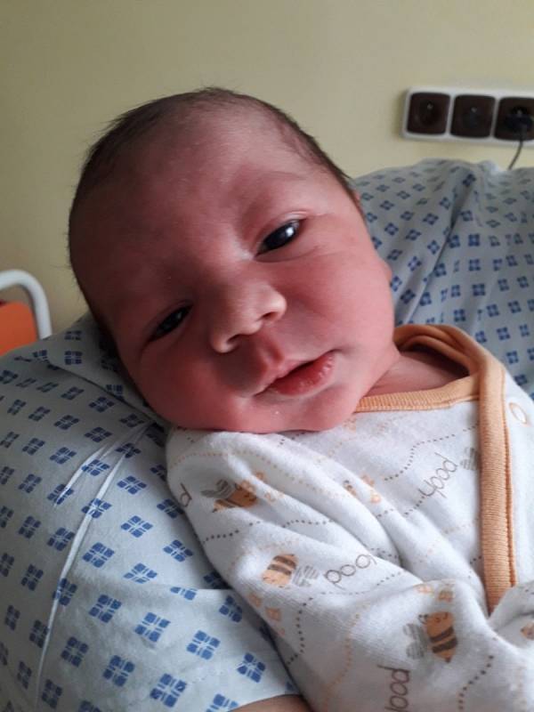 Lukáš Pulko z Rychvaldu, narozen 6. dubna 2021 v Havířově, váha 3580 g, míra 48 cm. Foto: Michaela Blahová