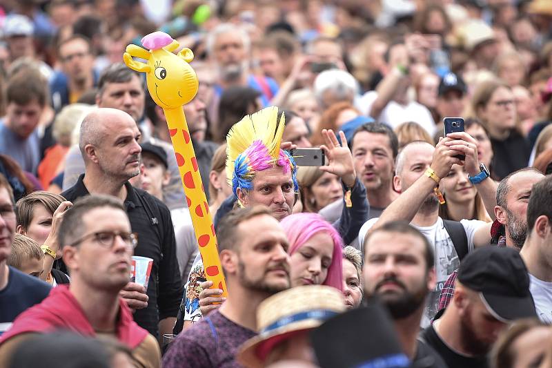 Hudební festival Colours of Ostrava 2018 v Dolní oblasti Vítkovice, 19. července 2018 v Ostravě.