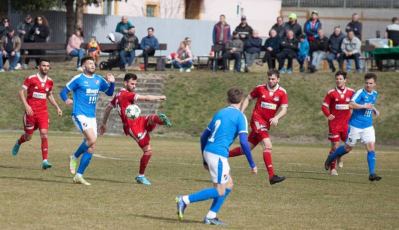 Velké Meziříčí - Baník Ostrava B (21. kolo MSFL, 27. 3. 2022).