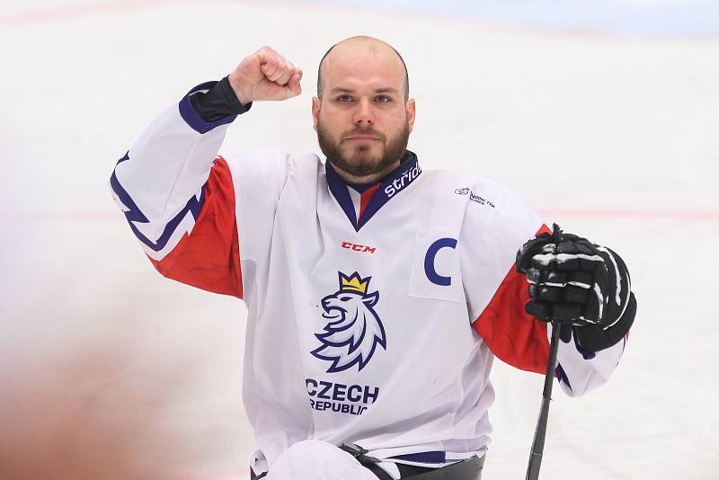 Mistrovství světa v para hokeji 2019, 3. května 2019 v Ostravě. Na snímku Geier Michal (CZE).
