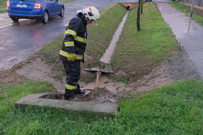 Následky prudkých bouřek na severu Moravy a ve Slezsku v neděli 25. srpna 2019.