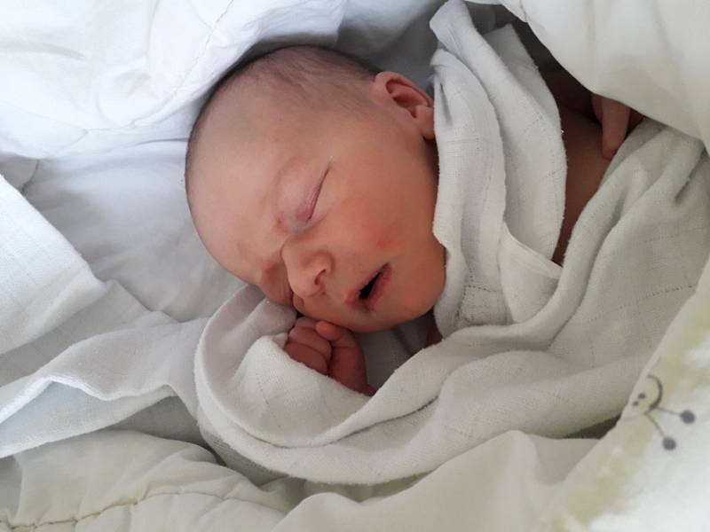 Filip Hasala z Havířova, narozen 12. dubna 2021 v Havířově, váha 3890 g, míra 50 cm. Foto: Michaela Blahová
