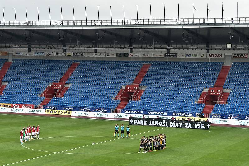 Utkání 29. kola první fotbalové ligy: FC Baník Ostrava - SK Slavia Praha, 10. června 2020 v Ostravě.