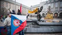 Demonstrace proti rasismu a na podporu obětí rasismu. 