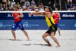 J&T Banka Ostrava Beach Open, 4. června 2021 v Ostravě. Aleksandrs Samoilovs (LAT).