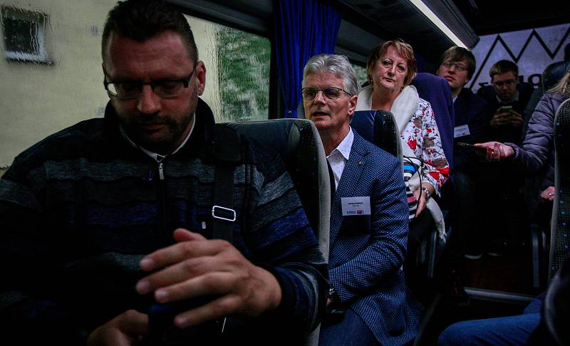 Debata v rámci projektu Deník-bus s volebními lídry za Moravskoslezský kraj.