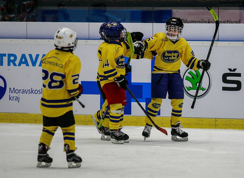 Olympijský festival v Ostravě, 12. února 2018. Hokejové utkání mezi Vítkovicemi a Kopřivnicí