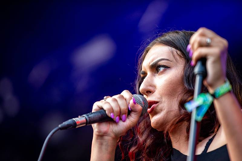 Hudební festival Colours of Ostrava 2019 v Dolní oblasti Vítkovice, 20. července 2019 v Ostravě. Na snímku Time Shifters.