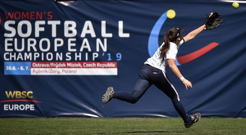 Mistrovství Evropy žen v softballu, 30. června 2019 v Ostravě. Zápas ČR - Litva.