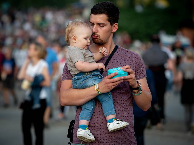 Hudební festival Colours of Ostrava 2019 v Dolní oblasti Vítkovice, 18. července 2019 v Ostravě.