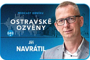 Hostem podcastu Ostravské ozvěny byl politik Jiří Navrátil, moderuje Martina Klíšťová, 13. března 2024, Ostrava.