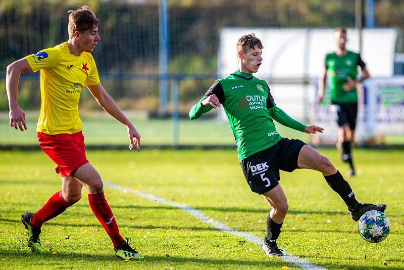 Utkání 16. kola Fortuna MSFL: FC ODRA Petřkovice – SK HS Kroměříž, 16. listopadu 2019 v Ostravě.