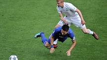 Utkání 29. kola první fotbalové ligy: MFK Karviná - Baník Ostrava, 19. května 2018 v Karviné. Hrubý Robert.