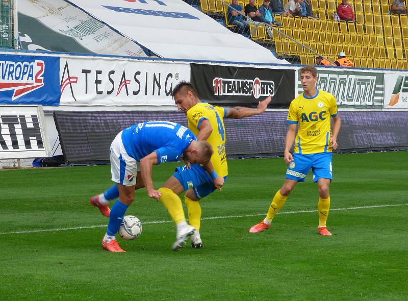 Fotbalisté Baníku Ostrava v Teplicích.