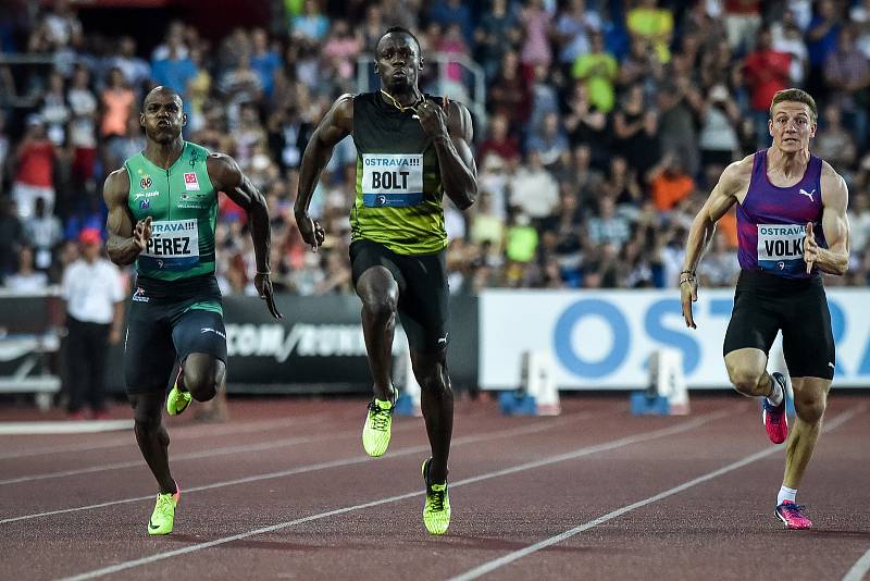 56. ročník atletického mítinku Zlatá tretra, který se konal 28. června 2017 v Ostravě. Usain Bolt.