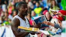 Justin Gatlin na 57. ročník Zlaté tretry Ostrava.