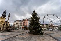 Masarykovo náměstí v Ostravě, prosinec 2021.