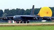 Na přistávací plochu Letiště Leoše Janáčka Ostrava ve středu odpoledne dosedl strategický bombardovací letoun dlouhého doletu B-52.