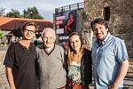 Jan Sklenář (Romeo), Luděk Eliáš, Tereza Voříšková (Julie) a Vladimír Polák, umělecký šéf LSS v Ostravě.