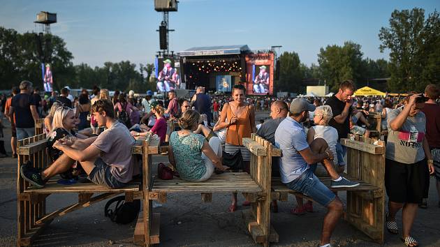 Hudební festival Colours of Ostrava 2018 v Dolní oblasti Vítkovice, 21. července 2018 v Ostravě.