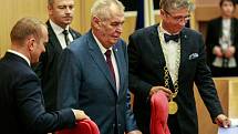 Prezident Miloš Zeman zahájil v úterý 5. září 2017 v Ostravě svou pátou oficiální návštěvu Moravskoslezského kraje.