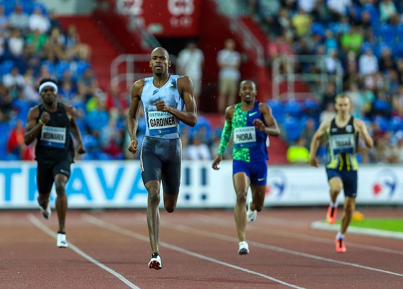 Atletický mítink IAAF World Challenge Zlatá tretra v Ostravě 20. června 2019. Na snímku Steven Gardiner z (BAH).