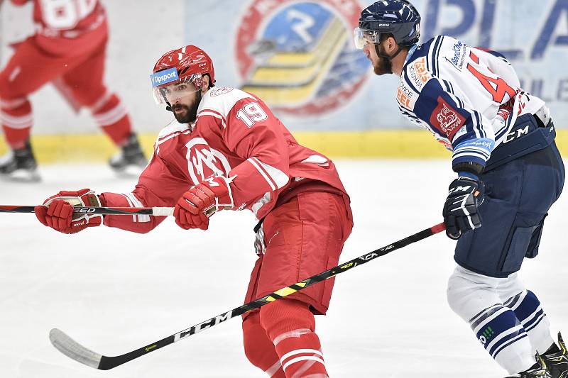 Přípravné hokejové utkání: HC Vítkovice Ridera - HC Oceláři Třinec, 14. srpna 2018 v Ostravě.