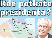 Ostrava a Frýdek-Místek. To jsou města, kam se během prvního dne návštěvy Moravskoslezského kraje podívá prezident Miloš Zeman. 