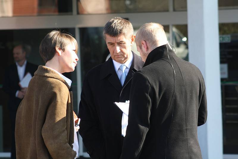 Ministr financí Andrej Babiš (ANO) v Karviné.