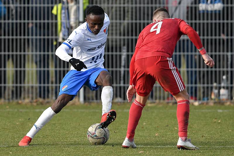 Utkání 3. kola českého fotbalového poháru MOL Cupu: FC Baník Ostrava - FK Fotbal Třinec, 23. února 2021 v Ostravě.