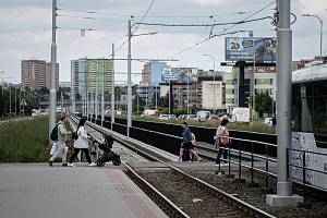 Tramvajová zastávka Václava Jiřikovského, 13. června 2023, Ostrava-Dubina