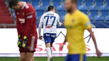 Utkání 12. kola první fotbalové ligy: Baník Ostrava - Fastav Zlín, 5. října 2019 v Ostravě. Na snímku (střed) Rudolf Reiter.