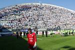 Derby Sigma vs. Baník táhne. Snímky z předchozího derby na Andrově stadionu a odjezd (příjezd) fanoušků Baníku do Olomouce.