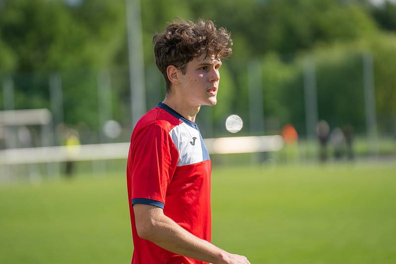 Zápas 26. kola krajského přeboru Hlubina - Dolní Datyně 2:0. Foto: TJ Unie Hlubina