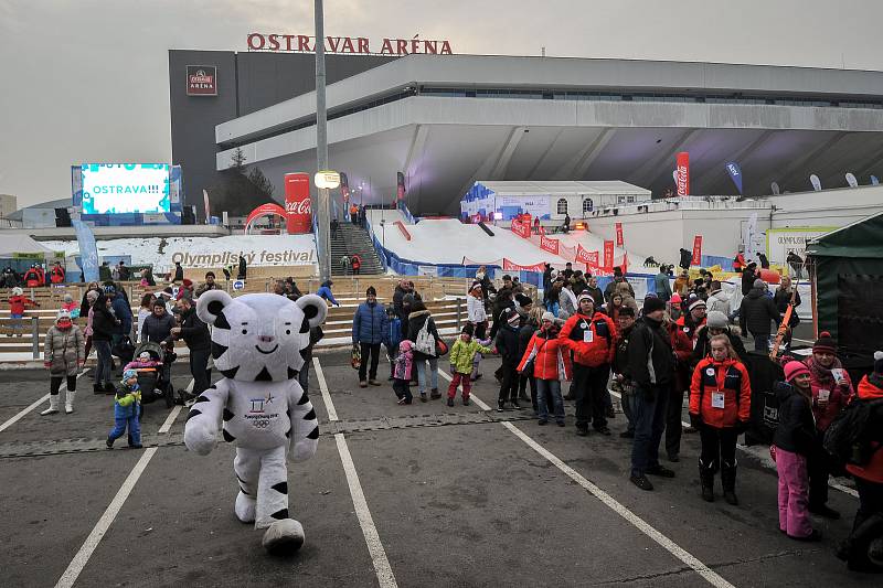 Olympijský festival v Ostravě u Ostravar Arény, únor 2018. Ilustrační foto.