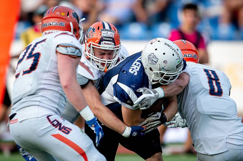 Finále ligy amerického fotbalu, Ostrava Steelers - Prague Lions, 20. července 2019 v Ostravě.