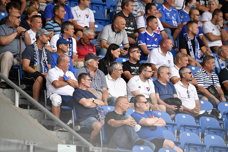 Utkání 2. kola první fotbalové ligy: Baník Ostrava - Fastav Zlín, 1. srpna 2021 v Ostravě. Fanoušci Baníku.