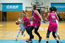 Zápas Evropské ligy basketbalistek EWBL v hale Tatran SBŠ Ostrava - Rostov nad Donu 57:73.